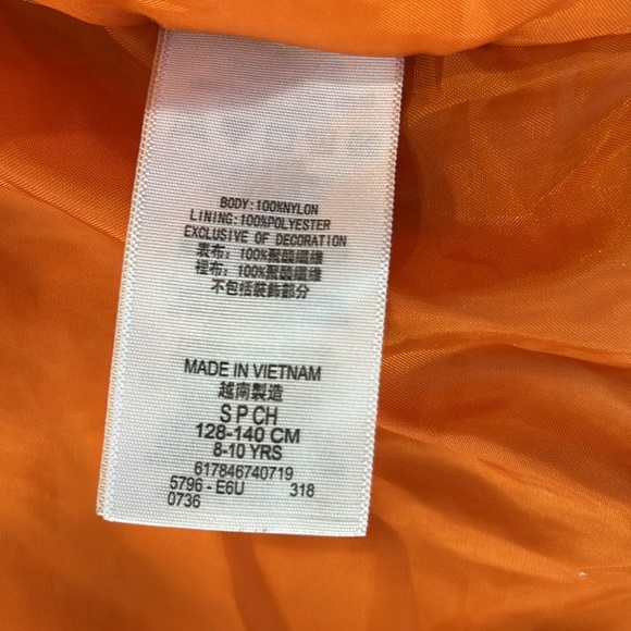 Levi's Bomber Jacket Boys Small Green Nylon Logo Embroidered Patch Zipsw/pockets - Picture 7 of 15